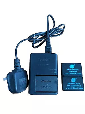 Genuine Canon LC-E12E Charger For LP-E12 Battery - With 3 Batteries • £28