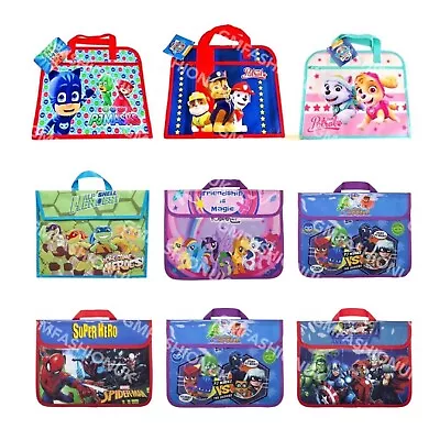 £5.49 • Buy Kids Character Book Bag Children Back To School Boys Girls Reading Bags Satchel