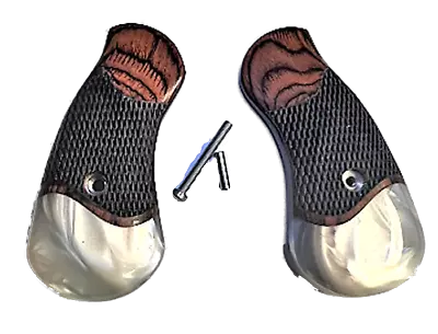 $32.95 • Buy Grips For Rock Island M200 And M206 Rosewood Checkered Pearl Stunning!