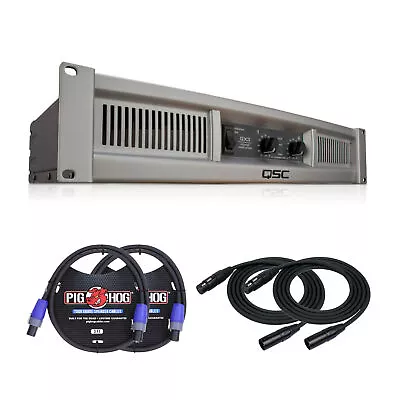 QSC GX3 300 Watt 8 Ohm Power Amplifier With XLR Cables And Speakon Cables • $549.99