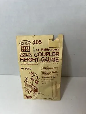 Kadee #205 Coupler Height Gauge : HO Scale • $5.59