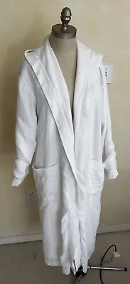 LA PERLA Luxurious VTG White Linen And Terry Cloth Spa Robe. Mint Cond • $148