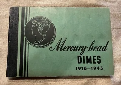 Vintage Meghrig # G-7 For Mercury Head Dimes 1916 - 1945 Coin Folder Album  • $10