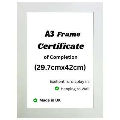 Modern Photo Frame Picture Frames Poster Frames A3 A4 A5 White Black Silver Oak • £8.99