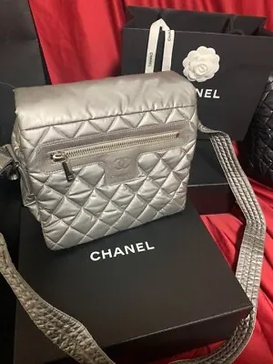 Genuine CHANEL Nylon Quilted Shoulder Bag Price Reduction Direct From JAPAN  • £249.97