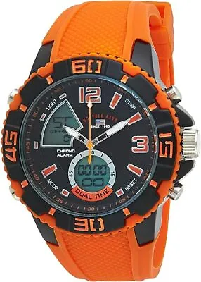 U.S. Polo Assn. Sport Men's US9483 Sport Watch With Orange Silicone Band • $47.75