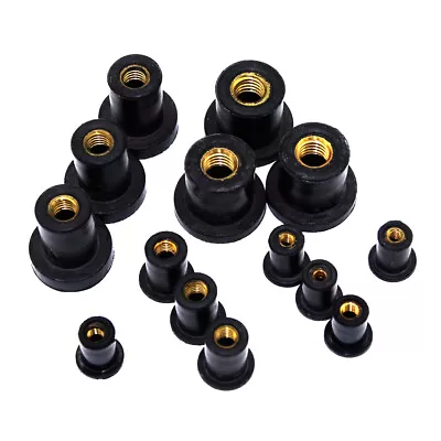 £65.33 • Buy Rub Nuts Brass Insert Threaded Rivnuts Rubber Rivet Nuts M3 M4 M5 M6 M8 M10 M12