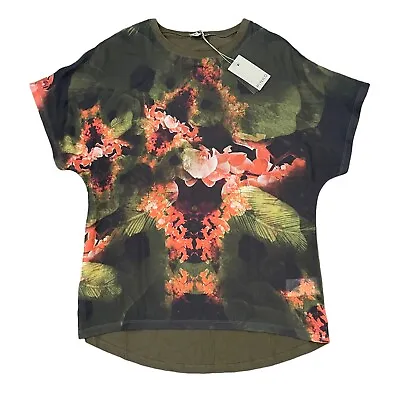 £20 • Buy BNWT PINKO Tropical Print T Shirt M 90’s Deadstock 