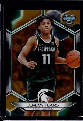 2023-24 Bowman Best University Jeremy Fears Michigan State Spartans GOLD /50 #56 • $4.99