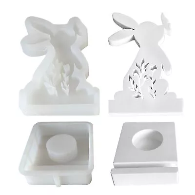 Rabbit Silicone Mold Creative Rabbit Butterfly Candle Silicone Mold Candle Molds • $9.10