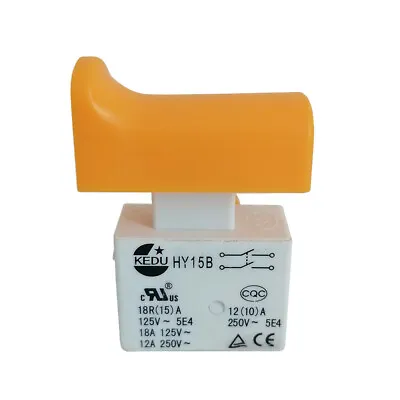 KEDU HY15B Lock-Off Trigger Switches Momentary Pushbutton Switch For Drill 2NO • $23.48