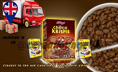 Kellogg's Choco Krispis - OLD COCO POPS Breakfast Cereal American Imported USA • £7