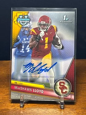 2023 Bowman Chrome University Autographs #107 Marshawn Lloyd Auto • $2