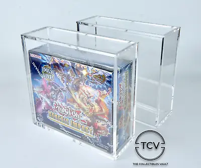 YuGiOh Booster Box (24 Packs) Acrylic Display Case - Magnetic Lid UV Resistant • £19.95