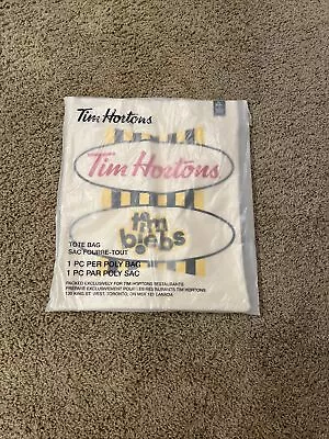 £12.84 • Buy JUSTIN BIEBER X TIM HORTONS Tim Biebs Cream Canvas Bag Limited Edition  SEALED