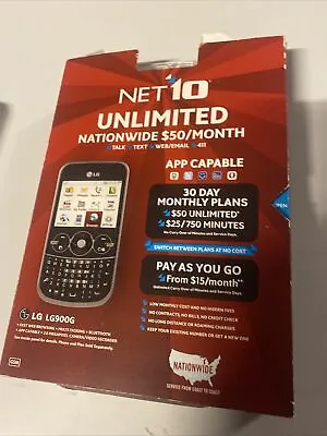 NEW Sealed LG900G Black Net10 LG Cell Phone Brand New In Box - FAST SHIP • $25