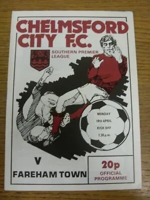18/04/1983 Chelmsford City V Fareham Town  . Thank You For Viewing Our Item Buy • £3.99