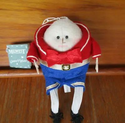 Midwest Of Cannon Falls Heart Felts Humpty Dumpty Ornament Xmas Cloth Felt • $38