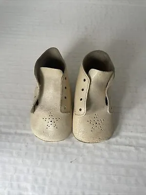 Vintage Antique High Top Baby Shoes Leather Star • $9