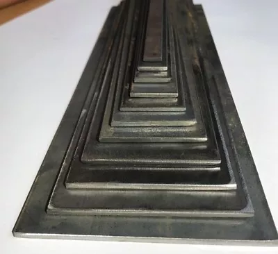 £6.65 • Buy 3mm Mild Steel FLAT BAR 10,13,16,20,25,30,40,50,60,70,80mm In 100mm Increments