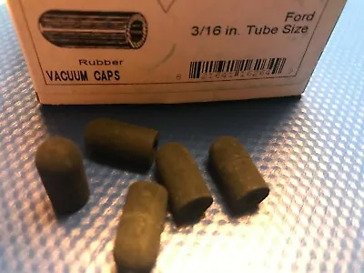 $9.99 • Buy 3/16  Rubber Tubing Caps - Vacuum Line Plugs. GM, Ford, Chrysler  *Made In USA*