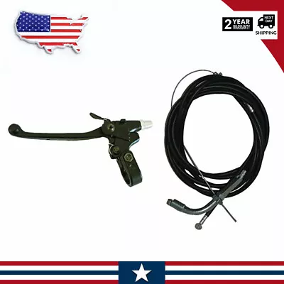 Throttle Cable Clutch Cable Clutch Lever For 49cc 60cc 66cc 80cc Motorized Bike • $11.99