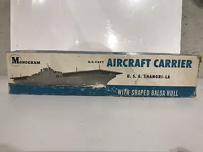 Vintage Monogram U.S. Navy Aircraft Carrier USS Shangri-La • $29.99