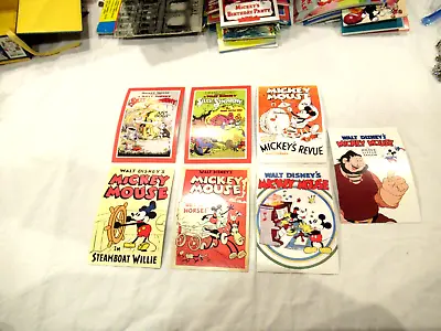 Art Of Disney Classic Movie Postcard Lot #1 Steamboat Willie Set Of 7 • $7