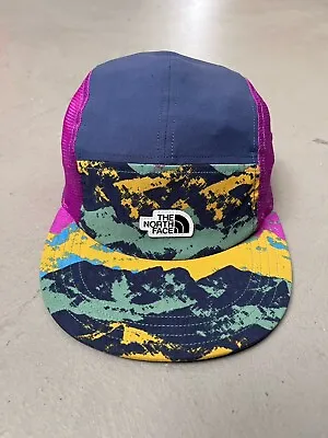 The North Face Mesh 5-Panel Multicolor Camo Camp Hat Cap • $62.99