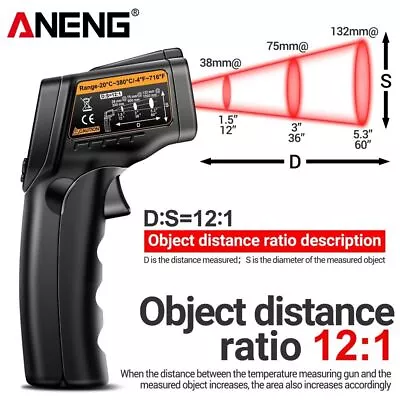 IR Infrared Thermometer Non-Contact Digital Temperature Gun IR Laser Sensor • $24.24