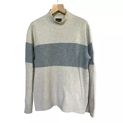 Club Monaco Men’s 100% Merino Wool Mock Neck Beige Sweater Large • $30