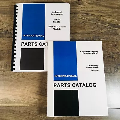 Farmall International B-414 Gas Tractor Parts Manual Set Catalog Assembly BC-144 • $34.97