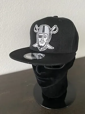 RAIDERS Las Vegas Oakland Helmet Classic Logo Black Adult Snapback Hat Cap NEW • $22