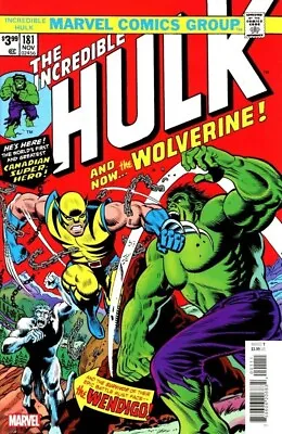 Incredible Hulk 181 Facsimile 2023 Edition Nm Marvel Comics • $4.99