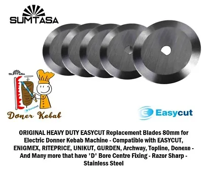 5 X Heavy Duty 80mm Kebab Disc Disk For Easycut Donexe Enigmex Riteprice • £39.89