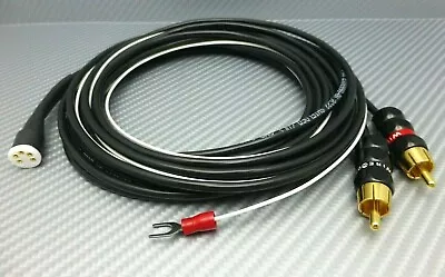 Cardas Belden 2.5 Meter Tone Arm Phono Cable 5 Pin Female DIN To WireWorld RCAs • $99.99