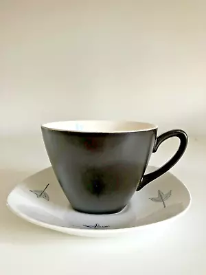 MIDWINTER Stylecraft Nature Study Coffee Cup And Saucer Mid Century • £12