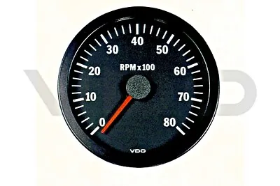 VDO Cockpit Vision Tachometer Gauge 8000 RPM 52mm 2  12V 333-015-010K • $158.08
