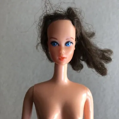 Vintage Brunette Twist N Turn? Barbie Doll Rooted Hair FOR PARTS AS IS • $30