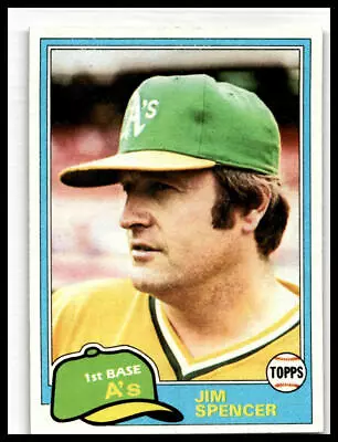 1981 Topps Traded #832 Jim Spencer Oakland Athletics Vintage • $1.99