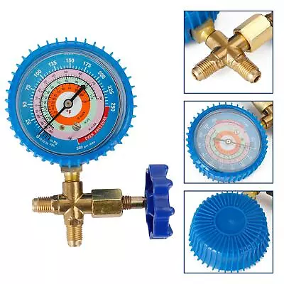 R410AR404A R22 Single Manifold Gauge 4 Testing Charging Air Conditioning Gauge/ • £13.18