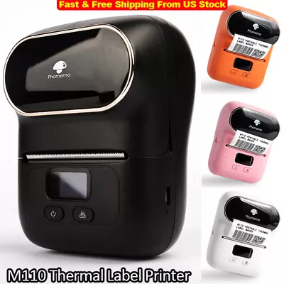 Phomemo M110 Portable Thermal Label Printer Bluetooth Label Maker Machine LOT • $16.50