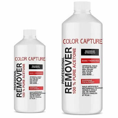 £6.99 • Buy Colour Capture 100% Pure Acetone Superior Quality Nail Polish Remover UV/LED GEL