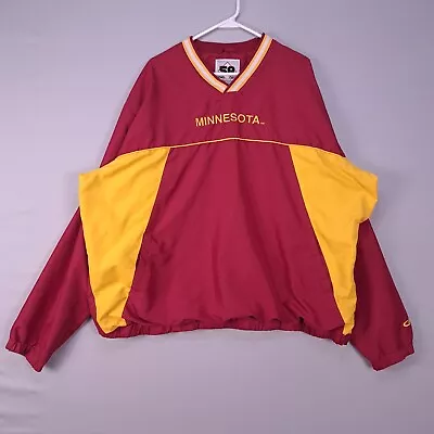 Minnesota Gophers Windbreaker Mens XXL Maroon Long Sleeve Embroidered NCAA • $11.99