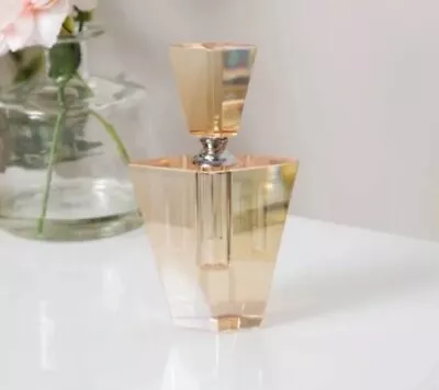 Sophia Estella Champagne Perfume Bottle – 13.5cm Crystal Glass Elegant Design • £18.50