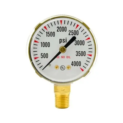 2  X 4000 PSI Welding Regulator Repair Replacement Gauge For Oxygen • $11.99