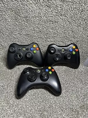 Lot Of 3 Mix Microsoft Xbox 360 Wireless Controllers - UNTESTED • $29.95