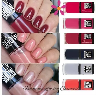 Maybelline Color Show 60 Seconds Nail Polish Varnish NEW Red Pink White Nude • £3.39