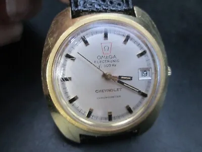 $102.50 • Buy Vintage Omega Electronic Chevrolet Chronometer Non-Running Men's Watch     *42