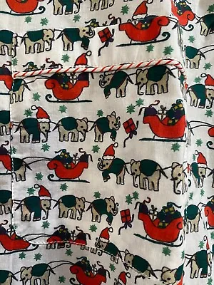  Roller Rabbit Pajamas Christmas Gnome Sleep Shirt Size Small S • $69.50